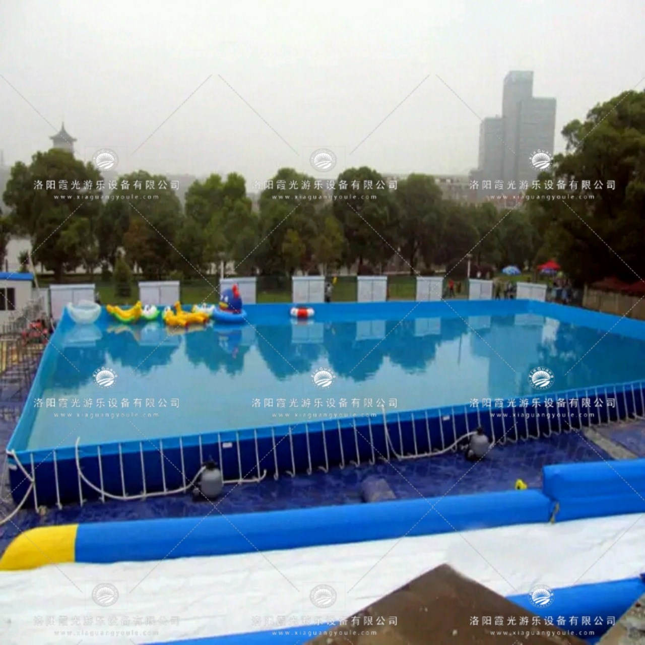 项城支架游泳池